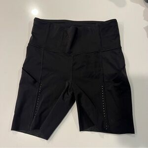 Lululemon Athletica Black Fast and Free Shorts 6”